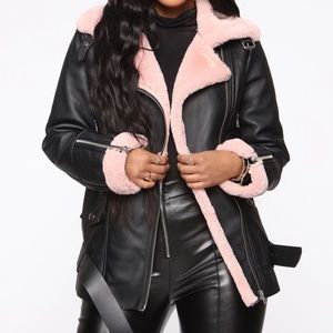 Power Trip Aviator Jacket NWOT